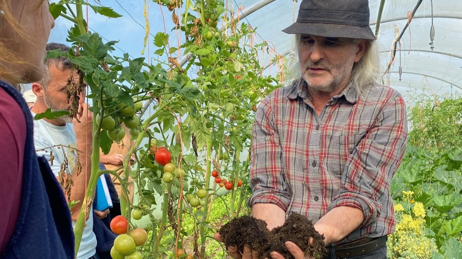 OGI Events - Farm Walk - polytunnel at Jim Cronins Farm