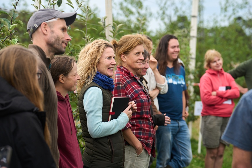 OGI Oak Park Orchard Farm Walk_0926_OGI members in orchard Orchard, Sept 2026 - in the orchard